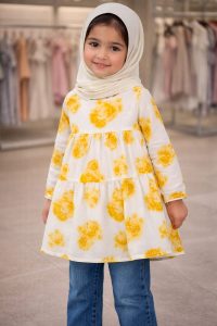Girls Fashion frog woven fabric